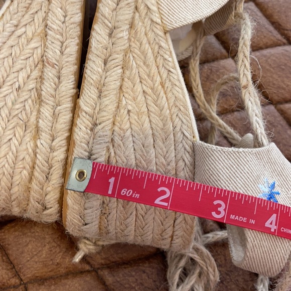 NWOT Embroidered espadrille - Picture 8 of 10